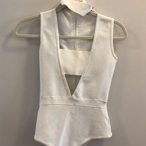 White Bodysuit with Choker